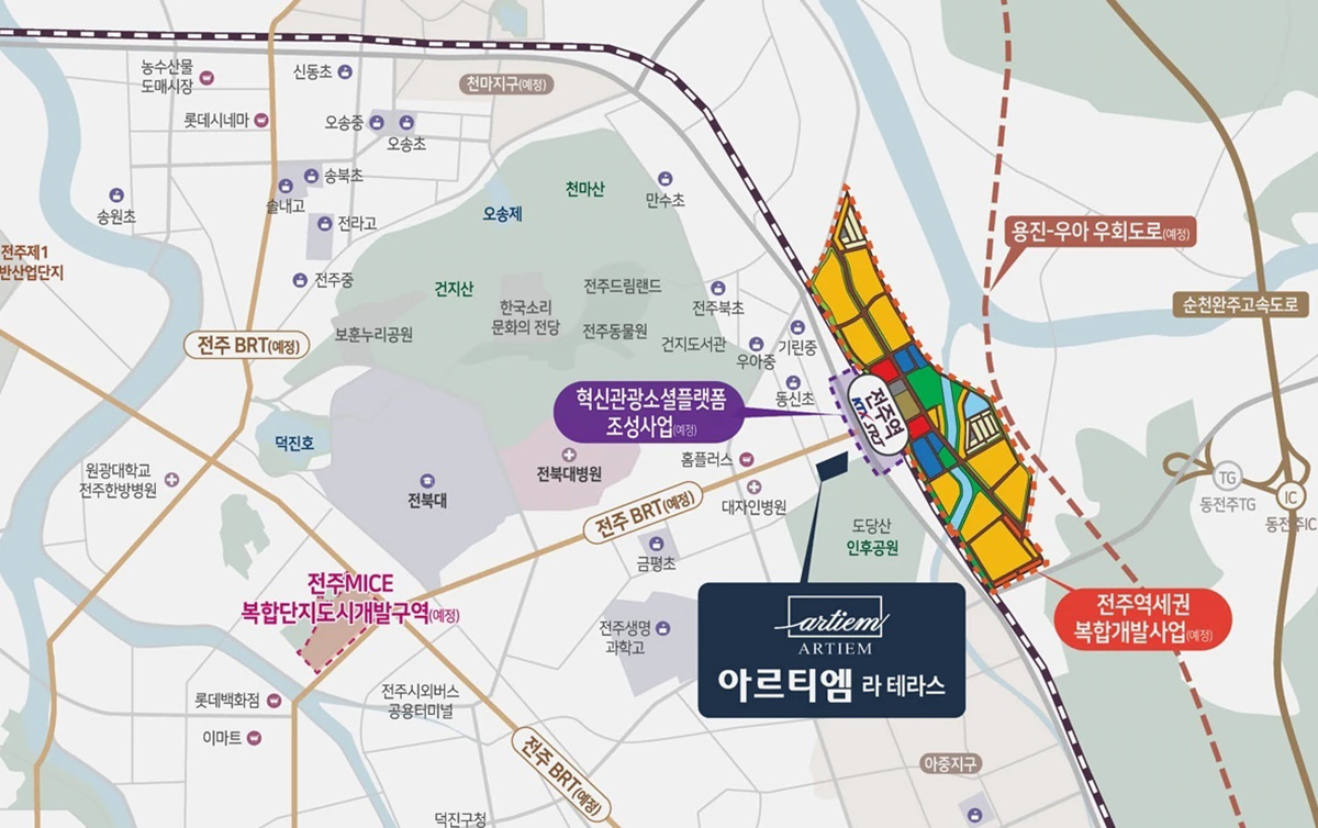 입지환경 안내도